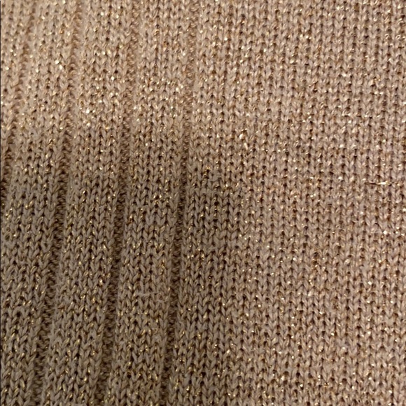Sparkly Gold silk sweater top - Picture 4 of 6